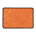 Orange (NOT Real) Glitter Print Kitchen Mat