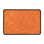 Orange (NOT Real) Glitter Print Kitchen Mat