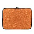 Orange (NOT Real) Glitter Print Laptop Sleeve