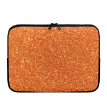 Orange (NOT Real) Glitter Print Laptop Sleeve