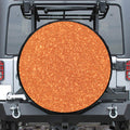Orange (NOT Real) Glitter Print Leather Spare Tire Cover