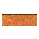 Orange (NOT Real) Glitter Print Long Kitchen Mat