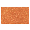Orange (NOT Real) Glitter Print Polyester Doormat