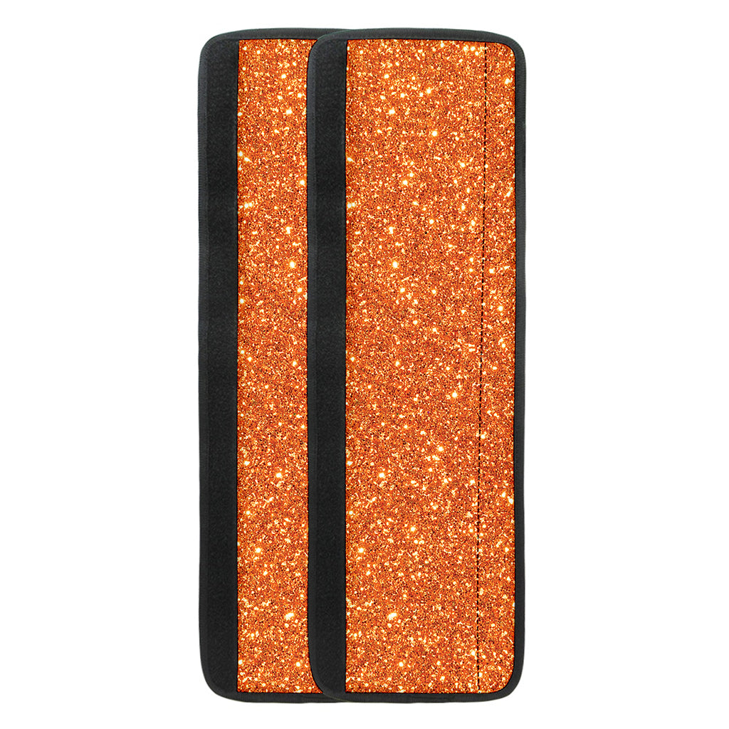 Orange (NOT Real) Glitter Print Refrigerator Handle Covers