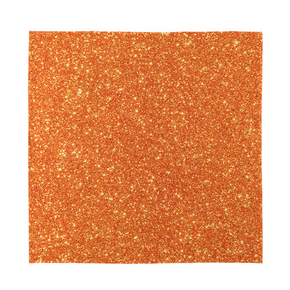 Orange (NOT Real) Glitter Print Silk Bandana