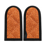 Orange (NOT Real) Glitter Print Skillet Handle Cover