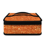 Orange (NOT Real) Glitter Print Small Lunch Bag