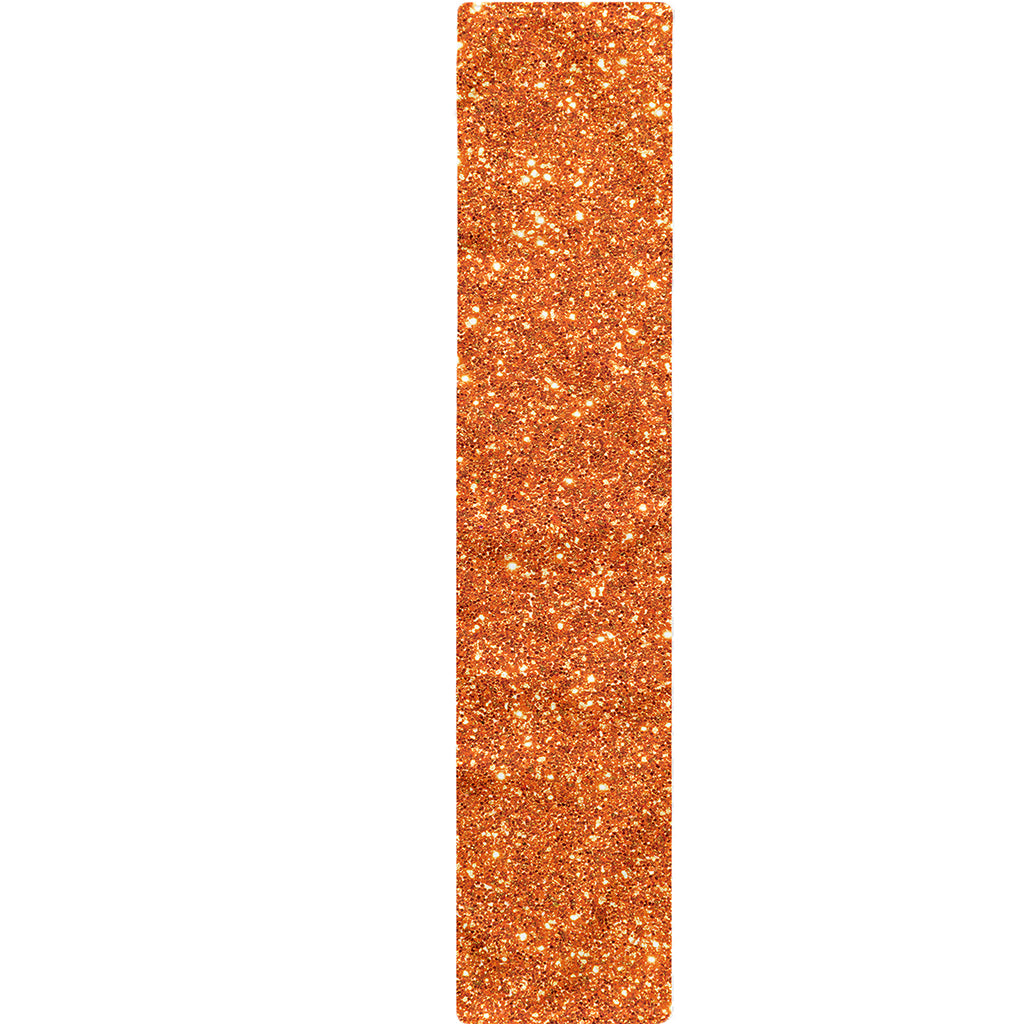 Orange (NOT Real) Glitter Print Table Runner