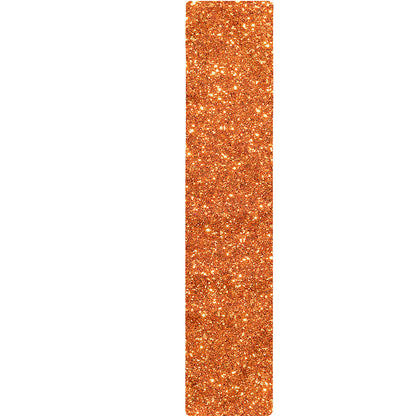 Orange (NOT Real) Glitter Print Table Runner