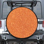 Orange (NOT Real) Glitter Print Tire Cover