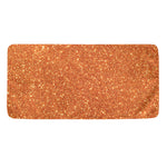 Orange (NOT Real) Glitter Print Towel