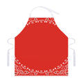 Orange Paisley Bandana Print Adjustable Apron