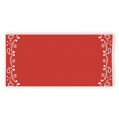 Orange Paisley Bandana Print Beach Towel