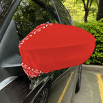 Orange Paisley Bandana Print Car Side Mirror Covers