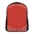 Orange Paisley Bandana Print Casual Backpack