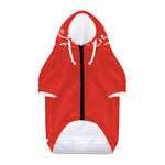 Orange Paisley Bandana Print Dog Zip Up Hoodie