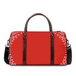 Orange Paisley Bandana Print Duffle Bag