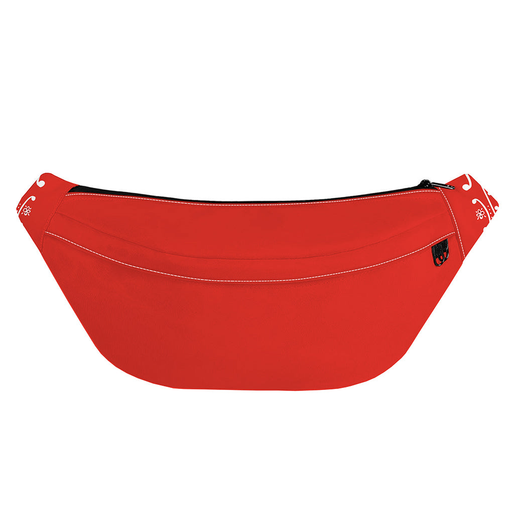 Orange Paisley Bandana Print Fanny Pack