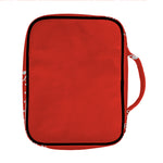 Orange Paisley Bandana Print Front Pocket Bible Bag