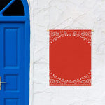 Orange Paisley Bandana Print Garden Flag