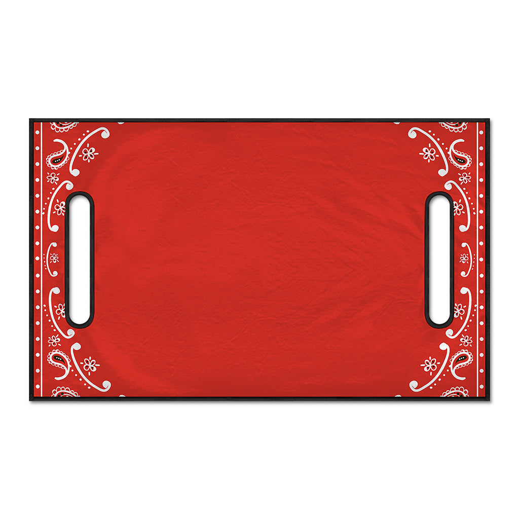 Orange Paisley Bandana Print Golf Cart Seat Cover