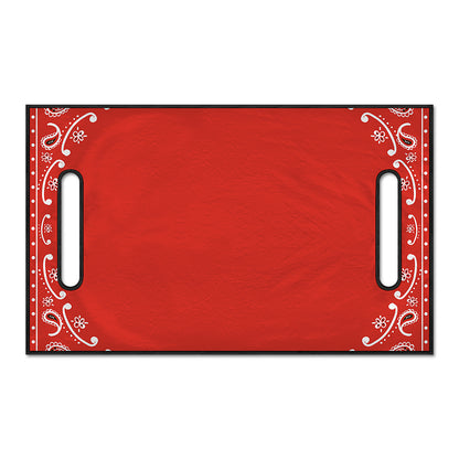 Orange Paisley Bandana Print Golf Cart Seat Cover