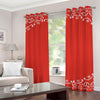 Orange Paisley Bandana Print Grommet Curtains