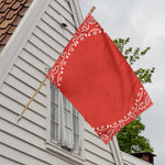 Orange Paisley Bandana Print House Flag