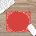Orange Paisley Bandana Print Mouse Pad