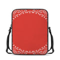 Orange Paisley Bandana Print Rectangular Crossbody Bag