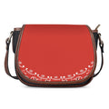 Orange Paisley Bandana Print Saddle Bag
