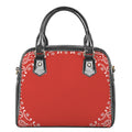 Orange Paisley Bandana Print Shoulder Handbag