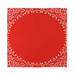 Orange Paisley Bandana Print Silk Bandana