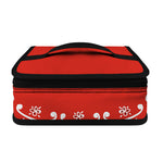Orange Paisley Bandana Print Small Lunch Bag