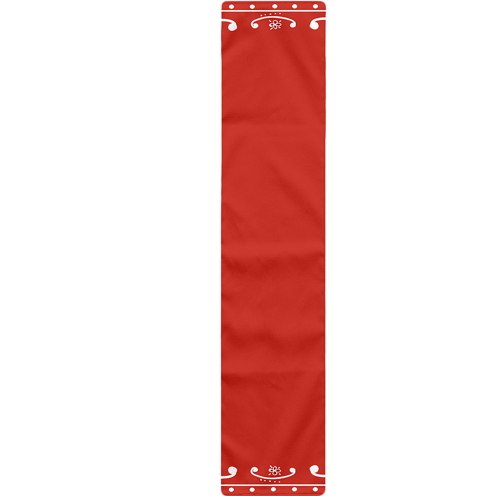 Orange Paisley Bandana Print Table Runner