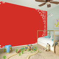 Orange Paisley Bandana Print Wall Sticker