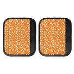 Orange Paw And Bone Pattern Print Handle Covers