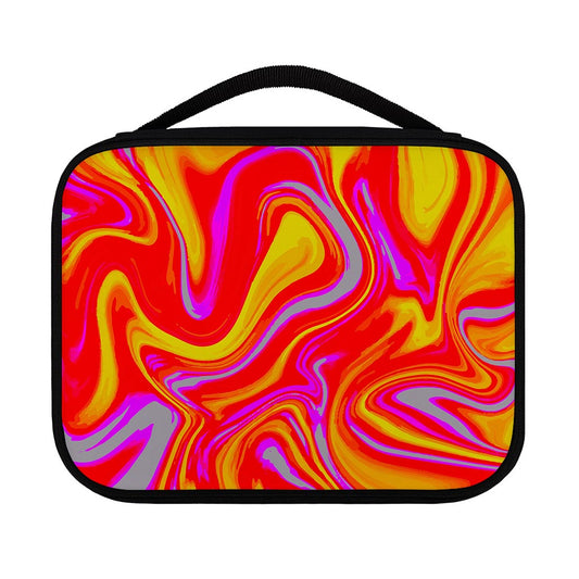 Orange Psychedelic Liquid Trippy Print Classic Bible Case
