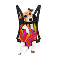 Orange Psychedelic Liquid Trippy Print Pet Carrier Backpack