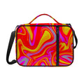 Orange Psychedelic Liquid Trippy Print Shoulder Strap Bible Bag