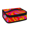 Orange Psychedelic Liquid Trippy Print Small Lunch Bag