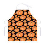 Orange Pumpkin Pattern Print Adjustable Apron