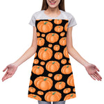 Orange Pumpkin Pattern Print Adjustable Apron