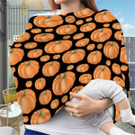 Orange Pumpkin Pattern Print Baby Seat Cover