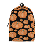 Orange Pumpkin Pattern Print Backpack