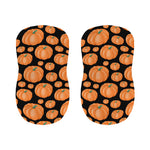 Orange Pumpkin Pattern Print Bar Stool Covers