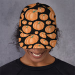 Orange Pumpkin Pattern Print Baseball Cap