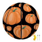 Orange Pumpkin Pattern Print Basketball