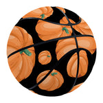 Orange Pumpkin Pattern Print Basketball