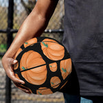 Orange Pumpkin Pattern Print Basketball